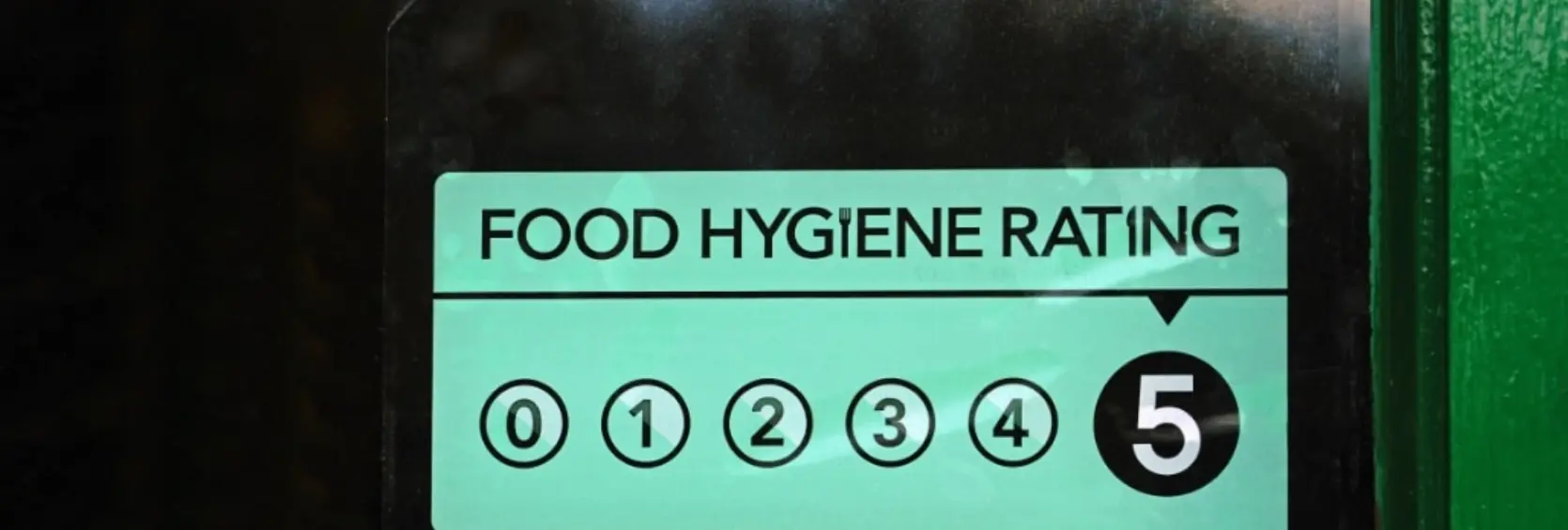 food hygiene rating sticker